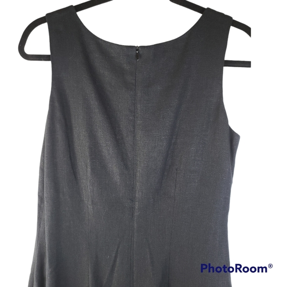 Coldwater Creek 2pc Black Sleeveless Sheath Dress & Short Sleeve Jacket Size 8 - Picture 9 of 15